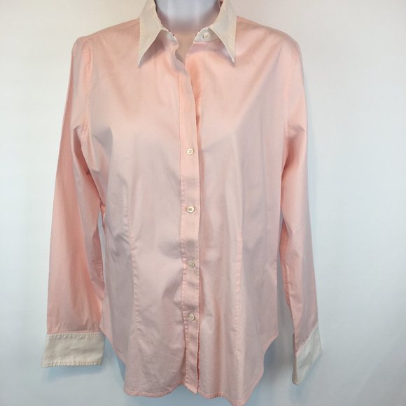 The Limited blouse with white accent cuffs/collar - Picture 1 of 4